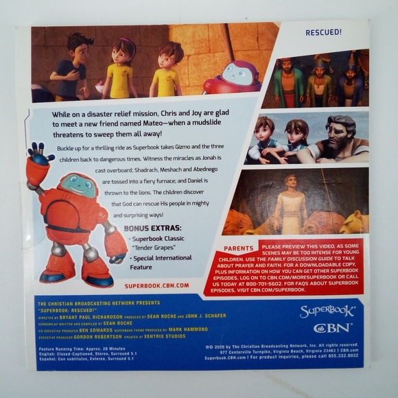 Superbook DVD Set Jesus Friend of Sinners & Rescued - Picture 3 of 9